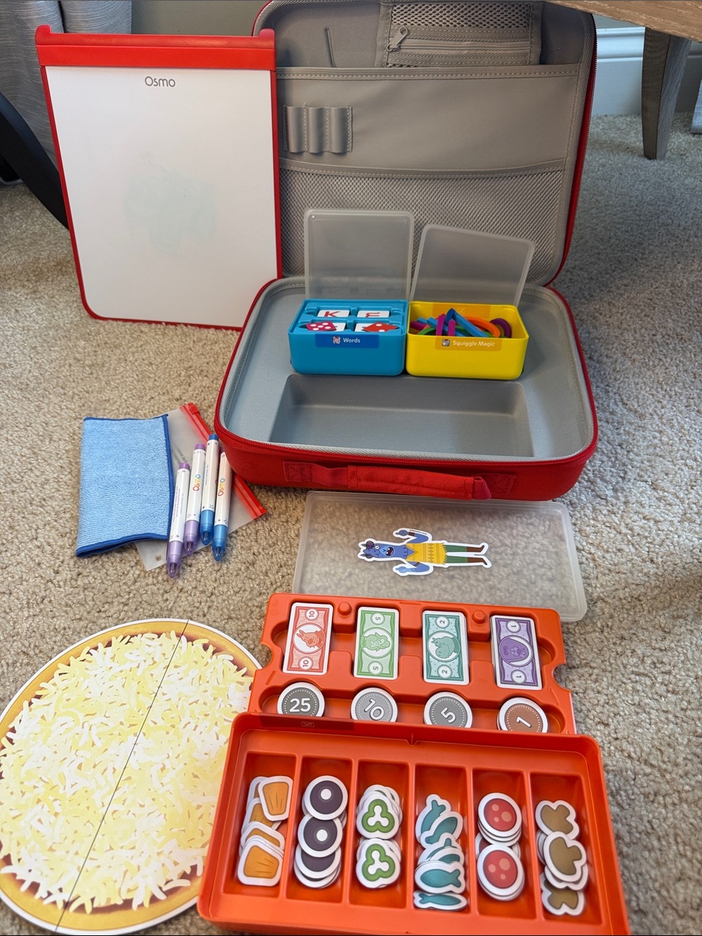 Osmo Kids Learning Little Genius Starter Set Game with Red Carry Case and